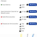 Camino Ninja app screenshot albergues